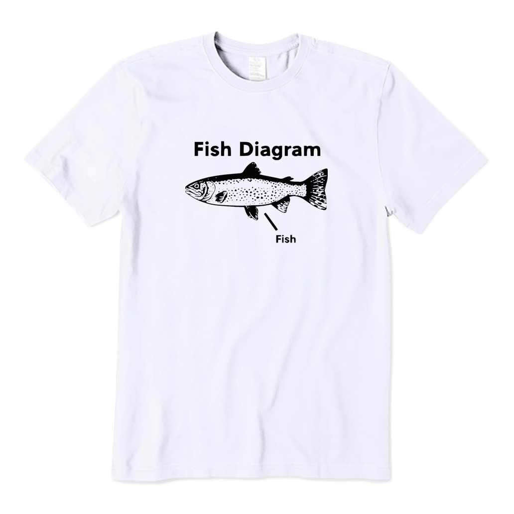 Fish Diagram T-shirt