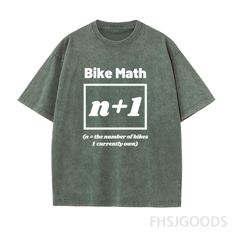 Bike Math Unisex Distressed T-Shirt