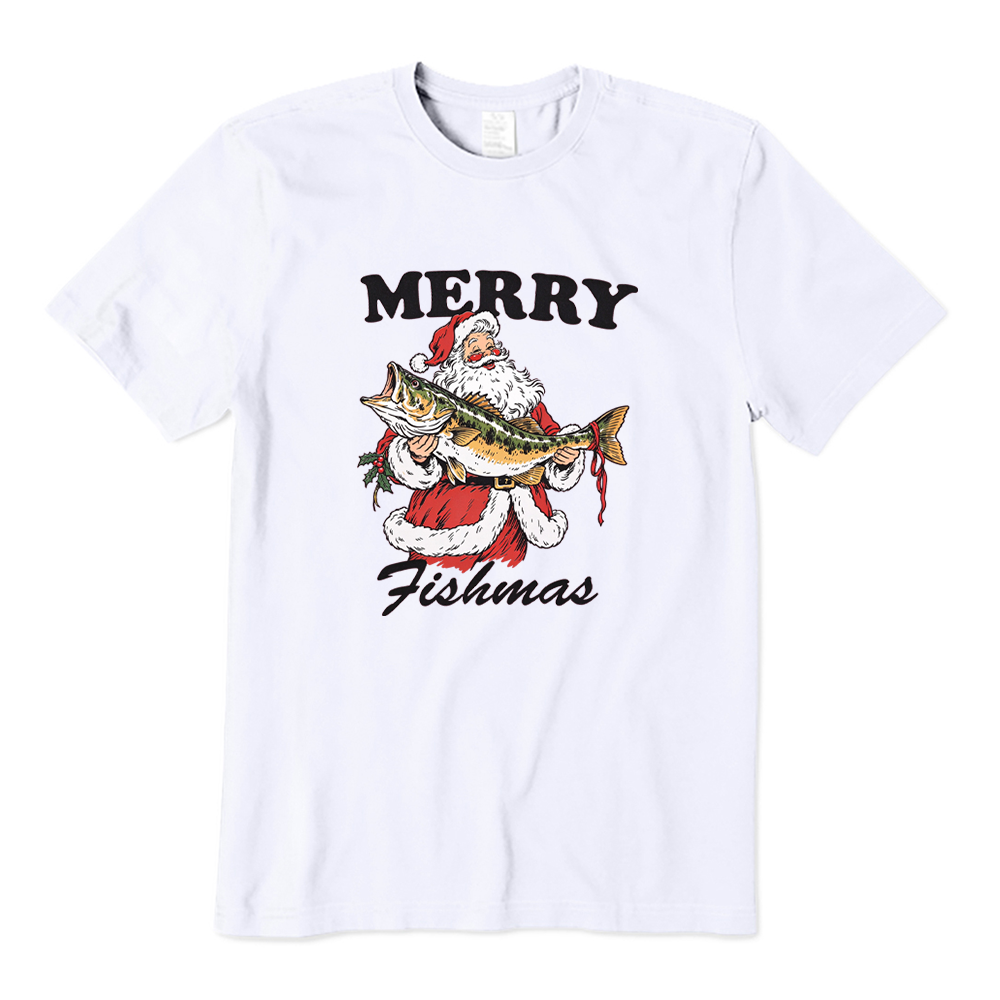 Merry Fishmas Fishing T-Shirt
