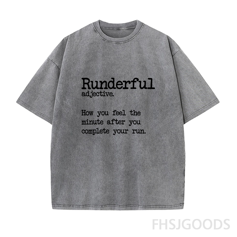 Funny Running Unisex Distressed T-Shirt
