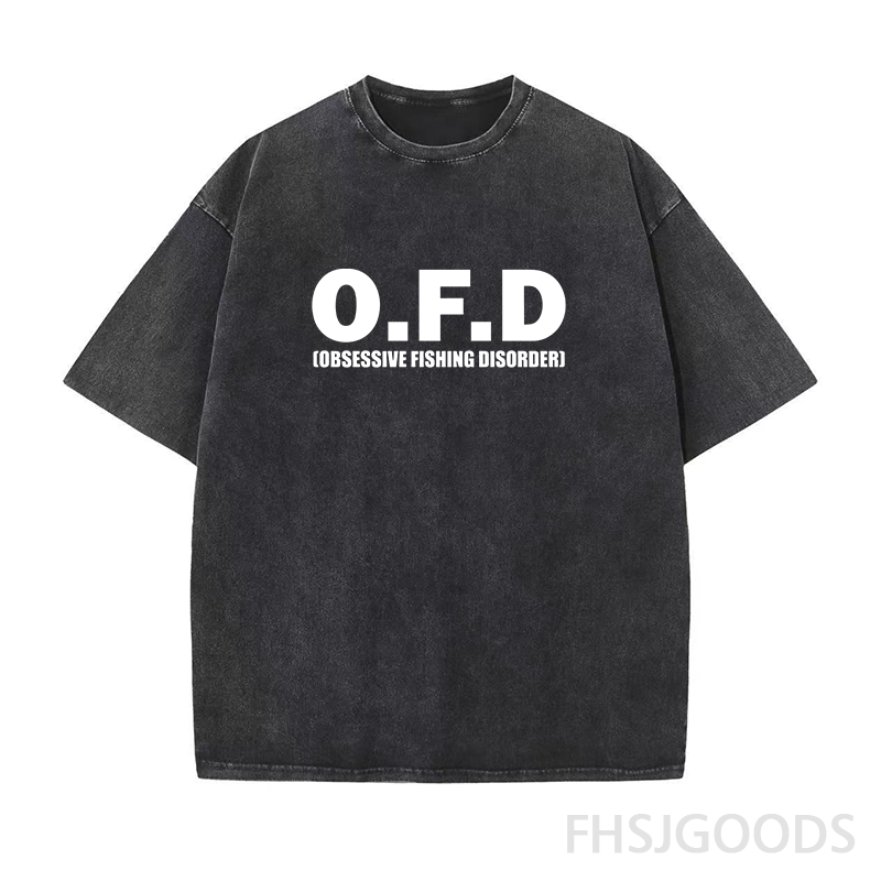 O.F.D Obsessive Fishing Disorder Unisex Distressed T-Shirt
