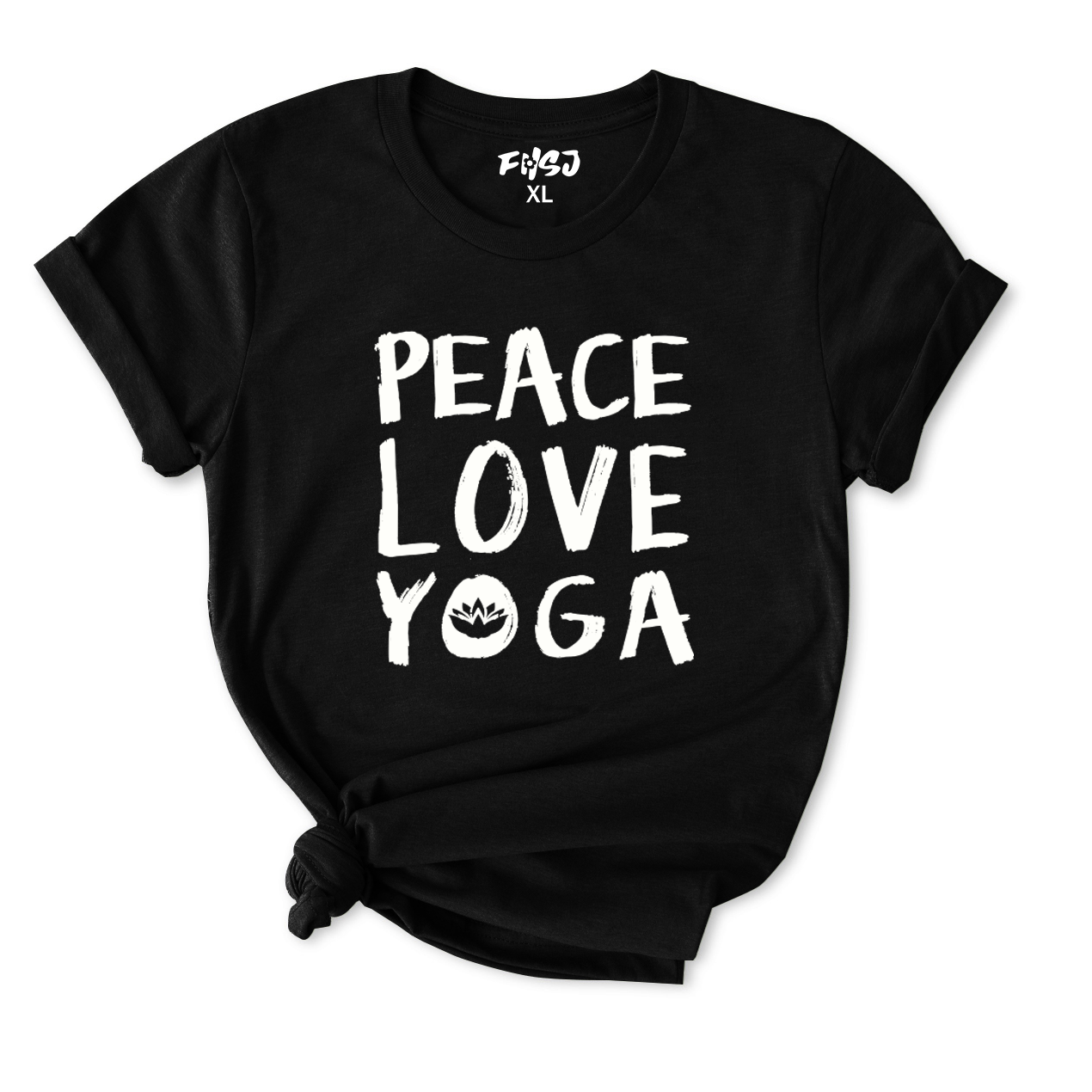 Peace Love Yoga T-Shirt for Women