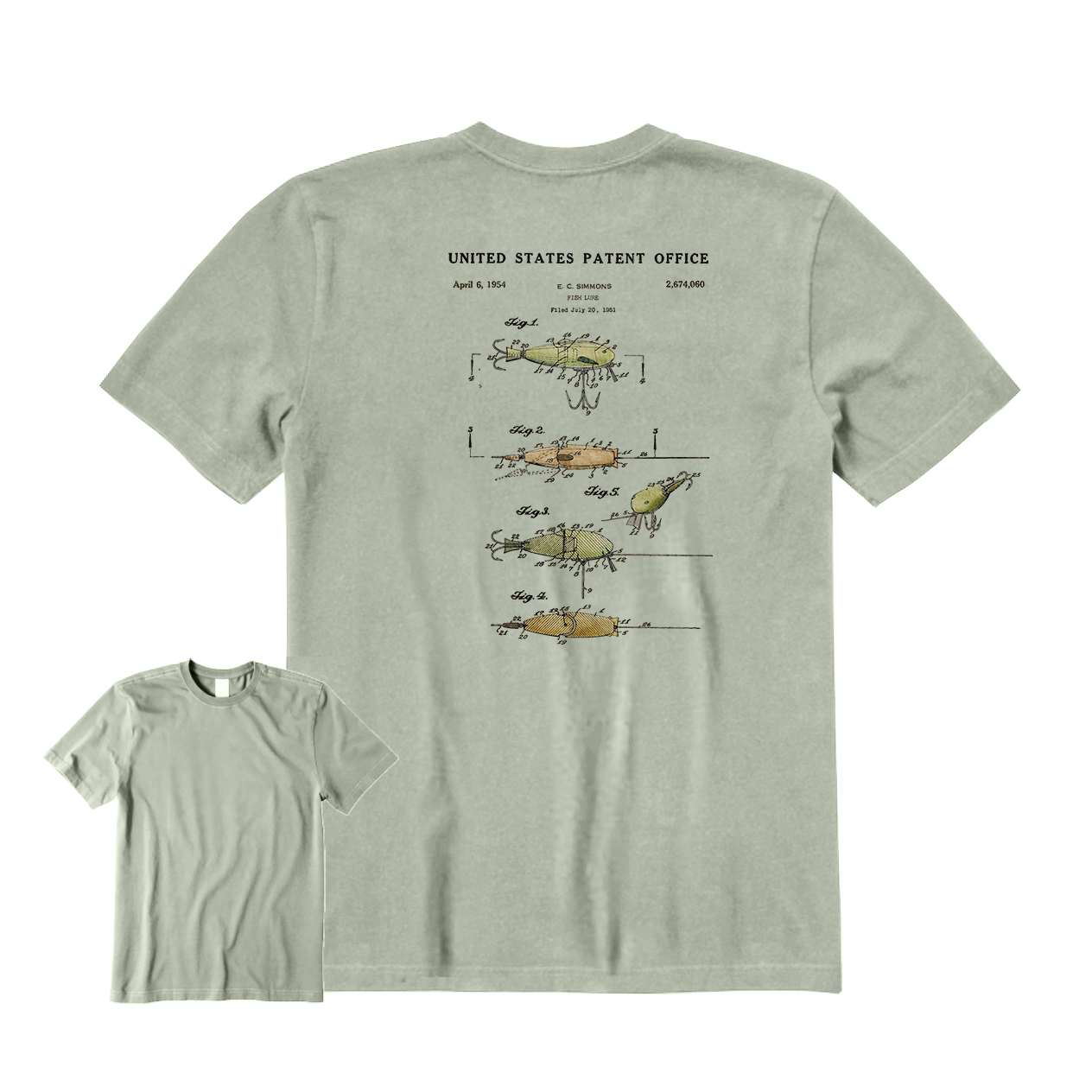 Fishing Lure Patent T-Shirt