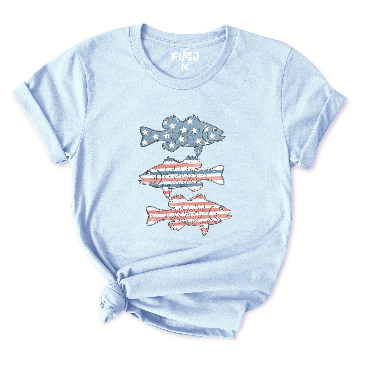 Red White and Bass T-Shirt for Women