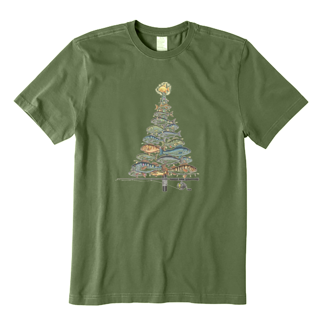 Christmas Fishing T-Shirt