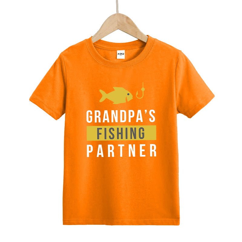 Grandpa’s Fishing Partner Kid's T-Shirts