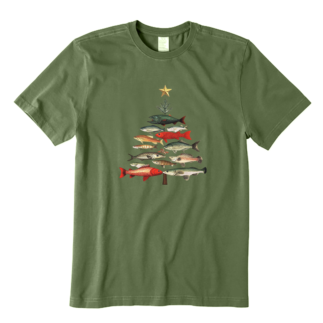 Fish Christmas Tree T-Shirt