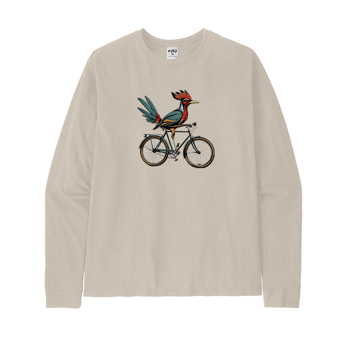 Retro Roadrunner Bicycle Long Sleeve T-Shirt
