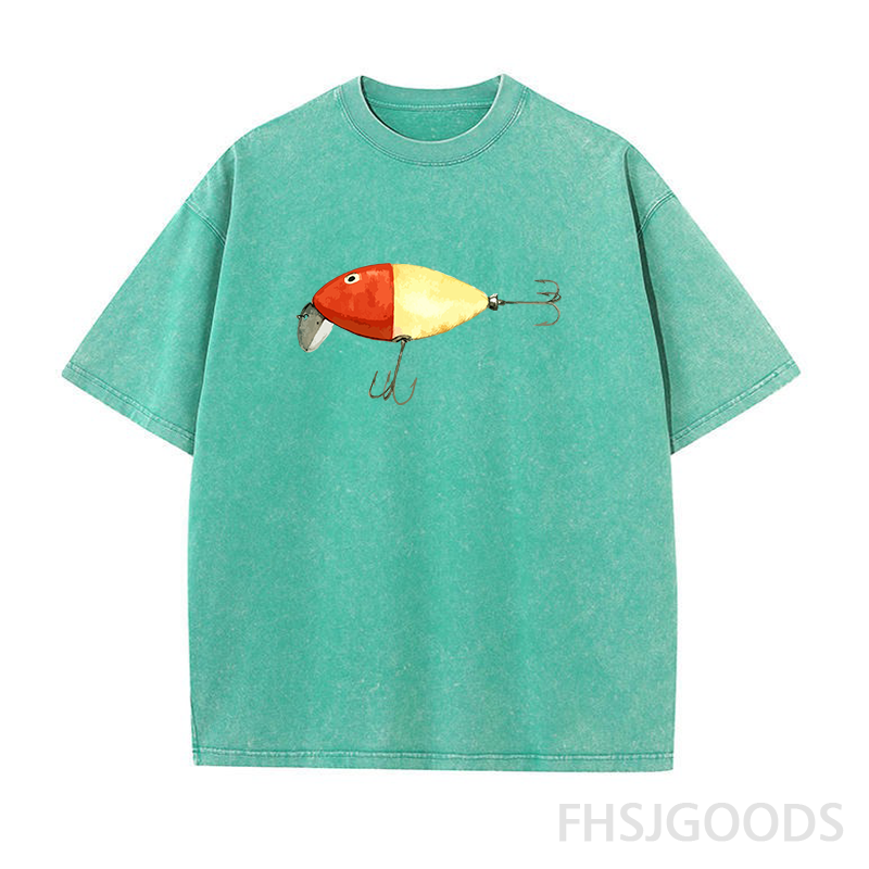 Vintage Fishing Lures Unisex Distressed T-Shirt