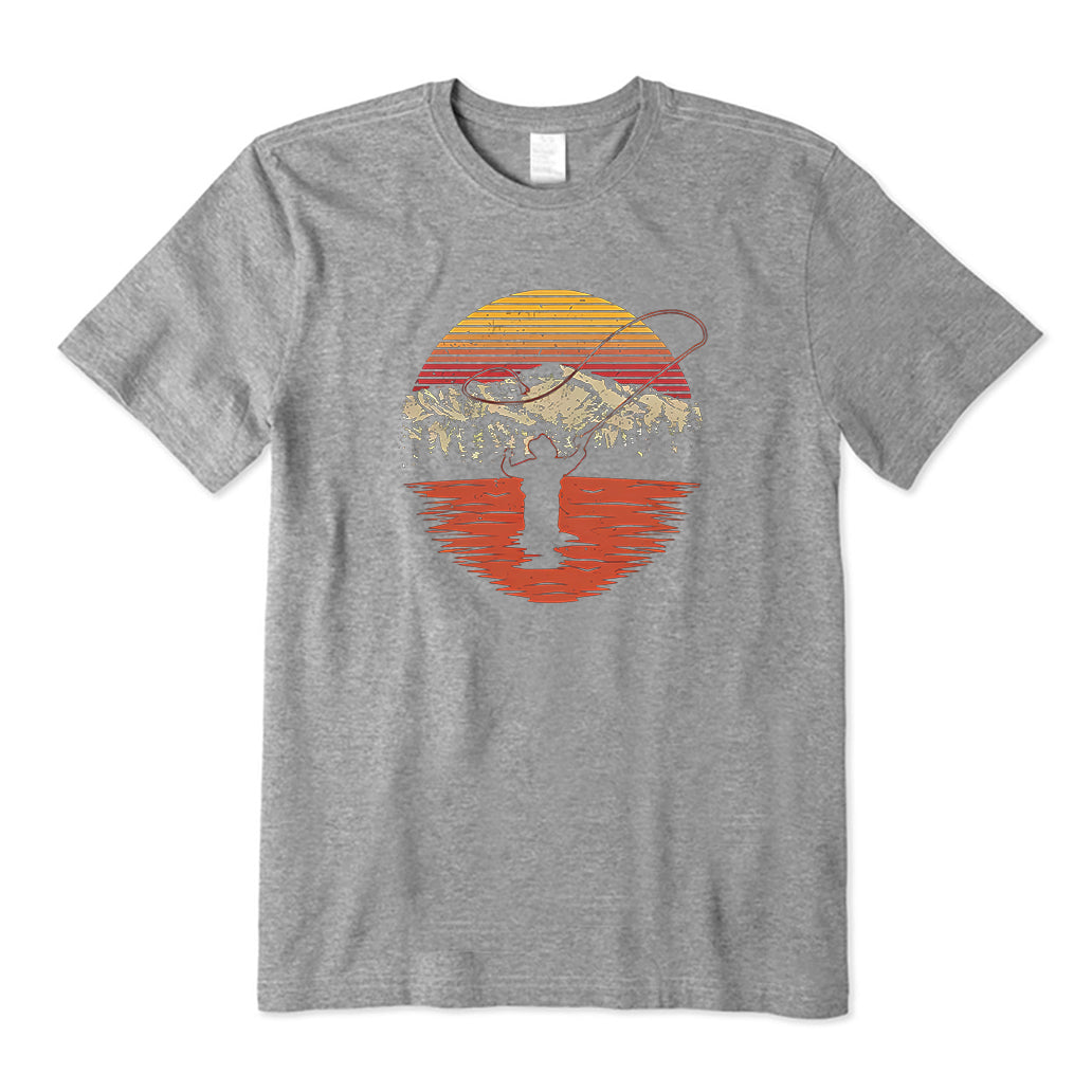 Vintage Fly Fishing Sun Set T-Shirt