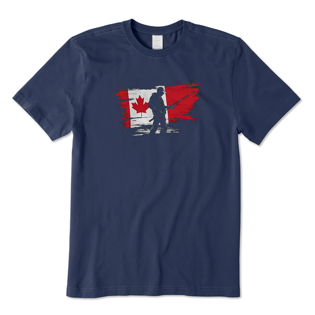 Canada Flag Fishing T-Shirt