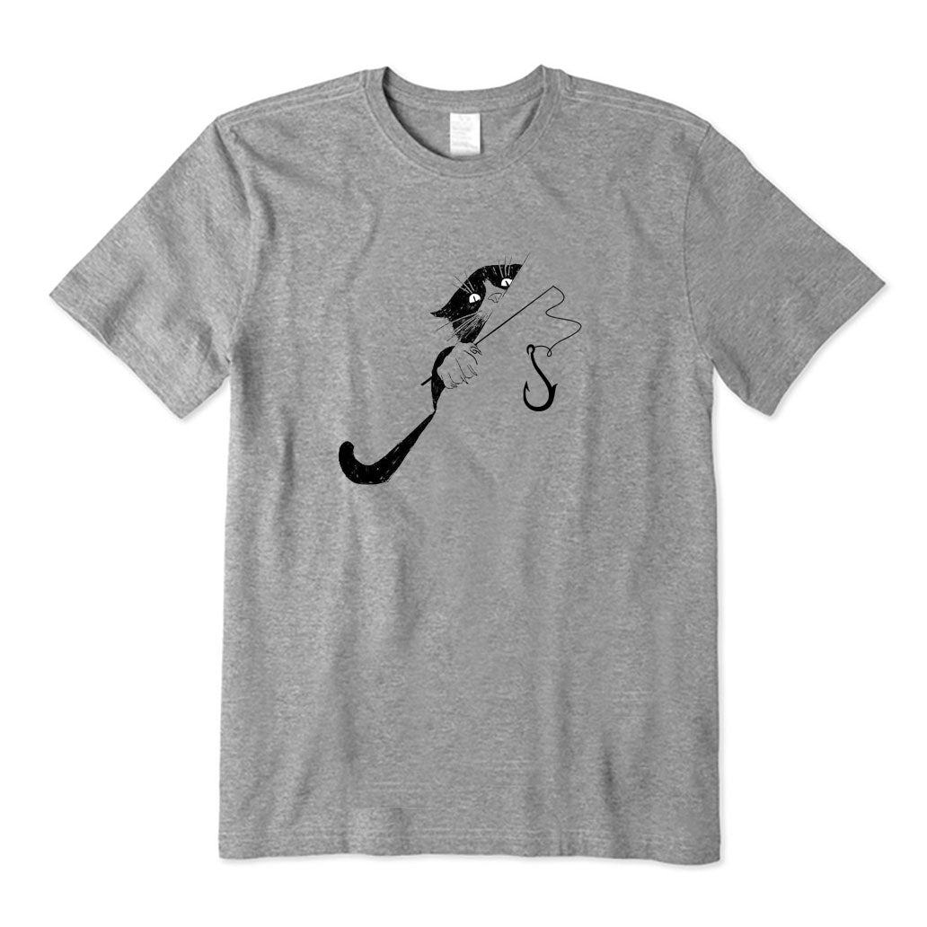 The Cunning Cat Loves Fishing T-Shirt
