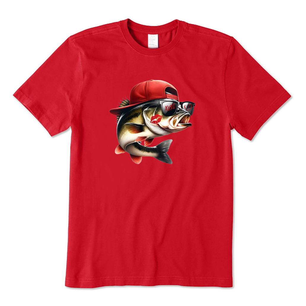 Kissing Fish Hat T-shirt