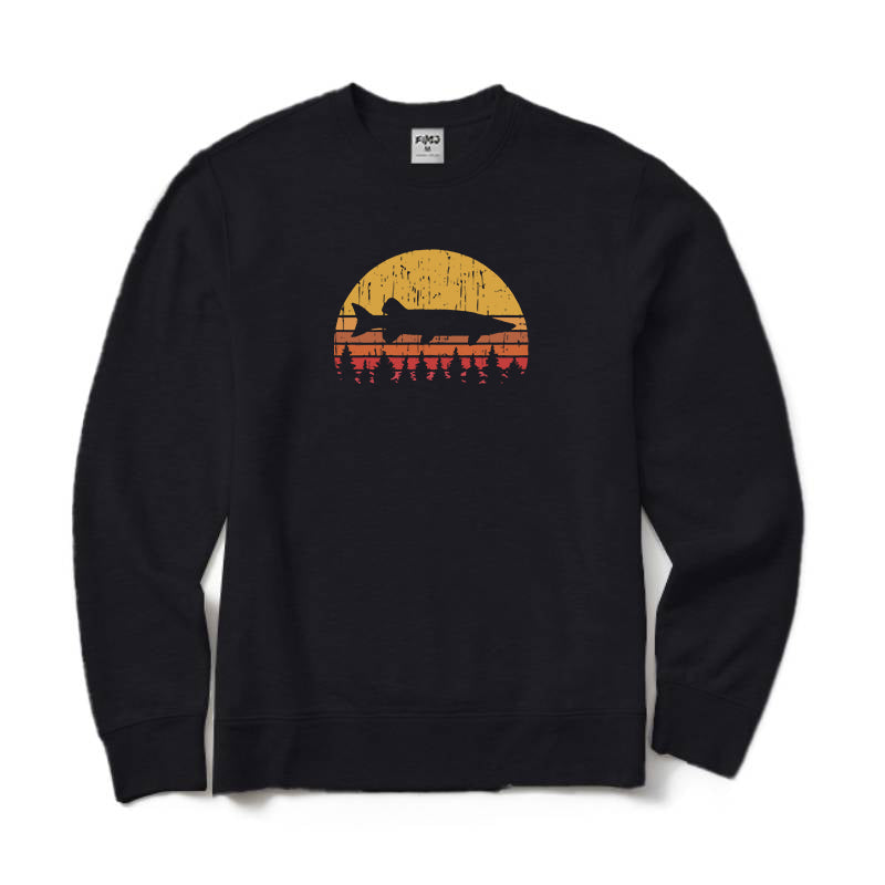 Muskie Fishing Crewneck Sweatshirt