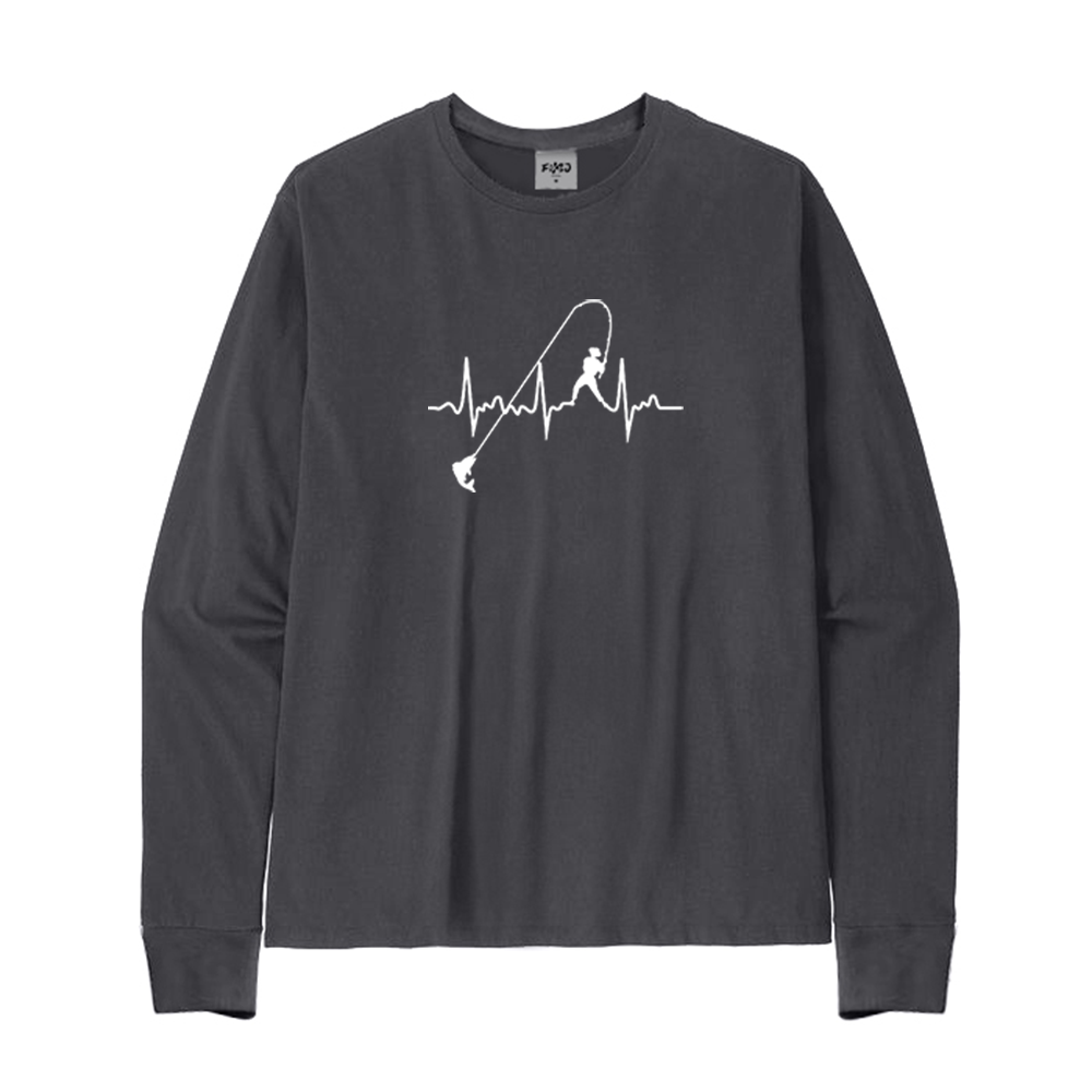 Heartbeat Fishing Long Sleeve T-Shirt