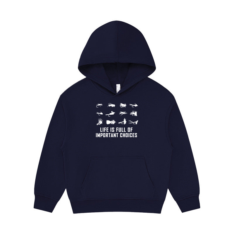 LIFE IS FULL OF IMPORTANT CHOICES Kid's Hoodie