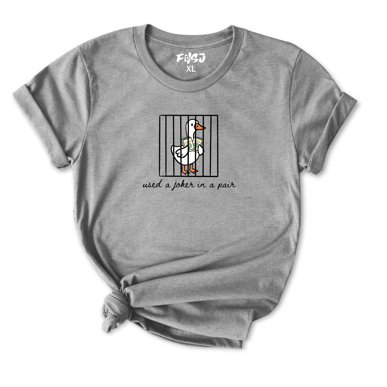 Used A Joker in A Pair Mahjong Goose T-Shirt for Women
