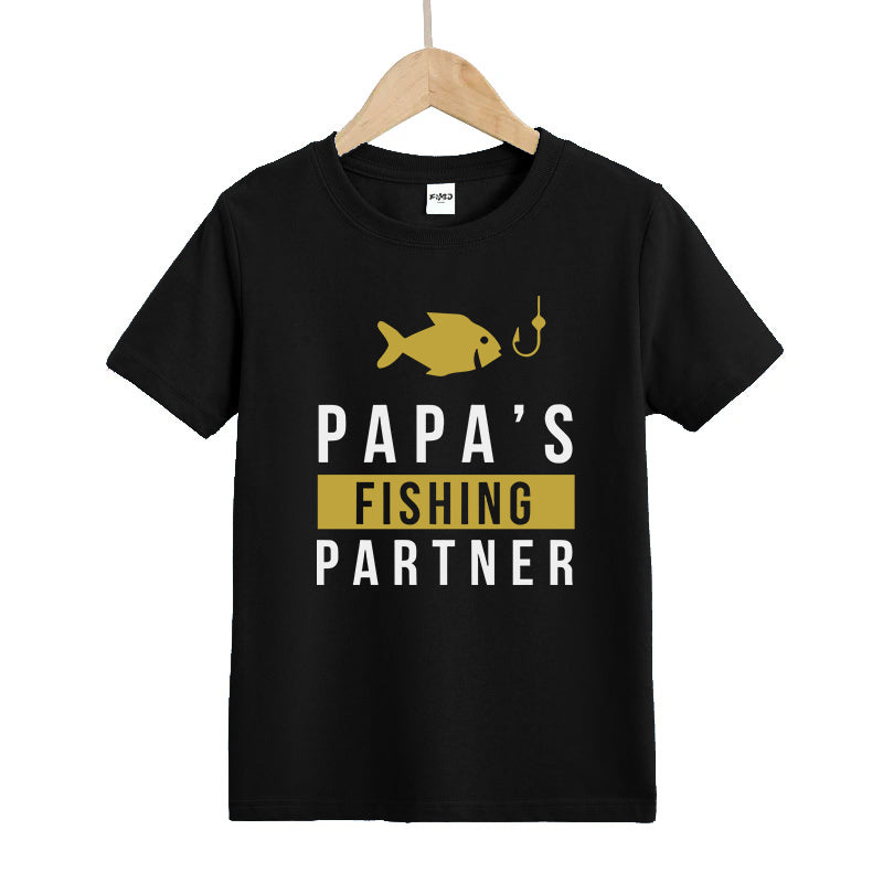 Papa's Fishing Partner Kid's T-Shirts