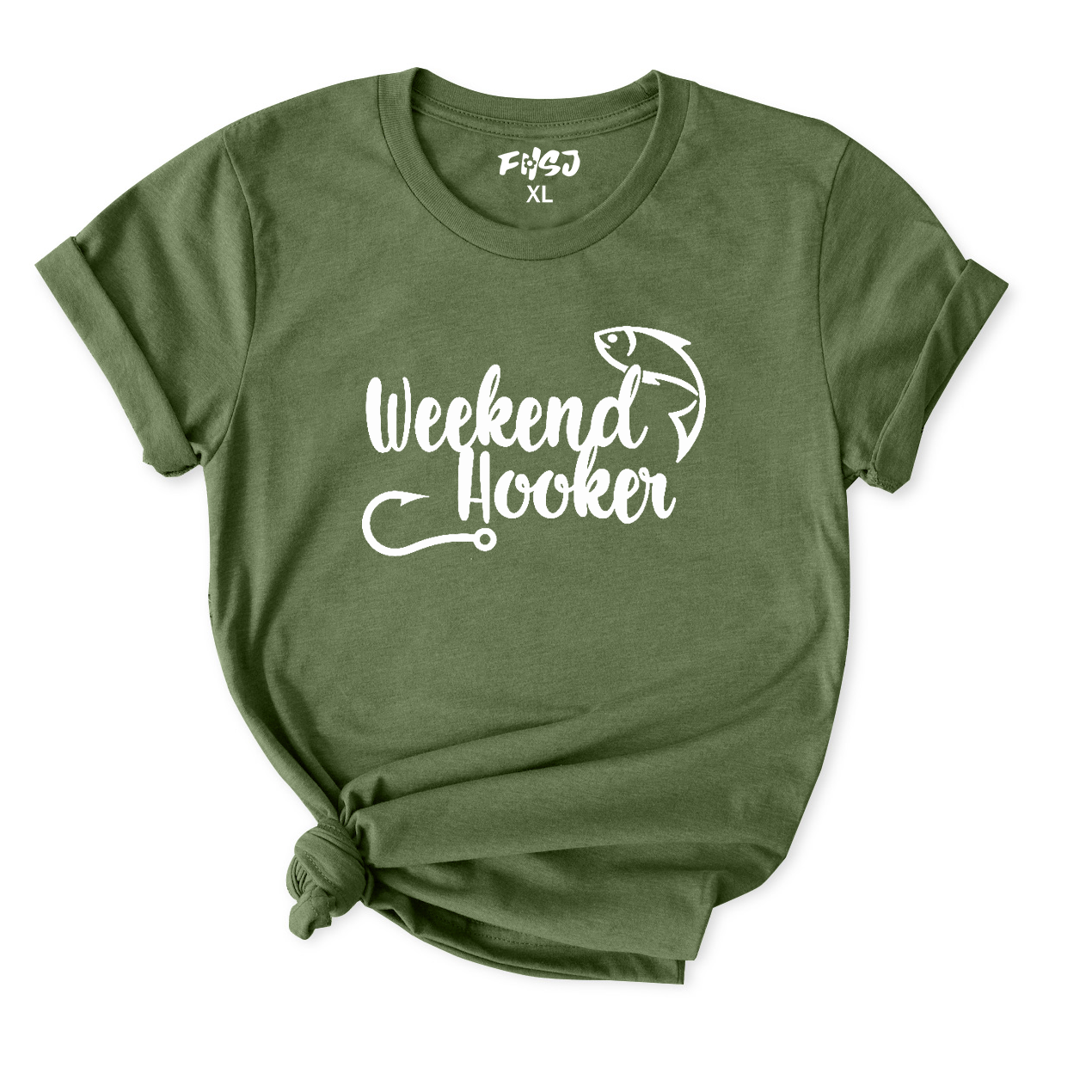Weekend Hooker Fishing T-Shirt for Women