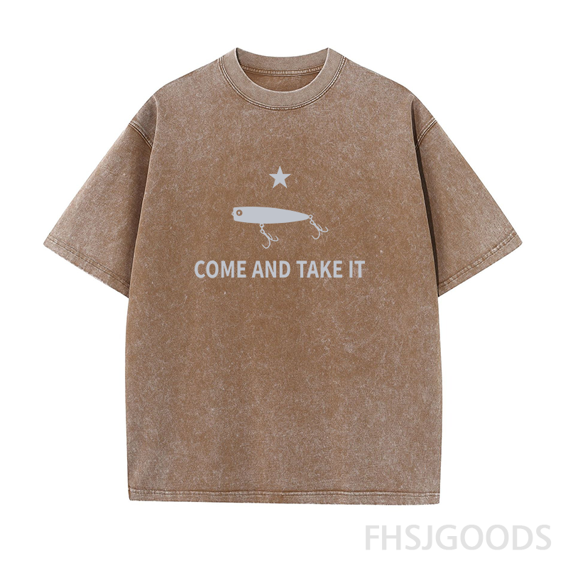Come And Take It Fishing Lure Unisex Distressed T-Shirt