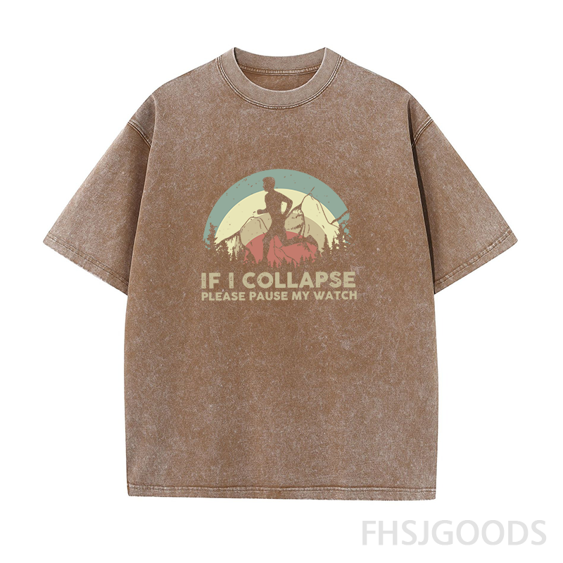 If I Collapse Please Pause My Watch Unisex Distressed T-Shirt