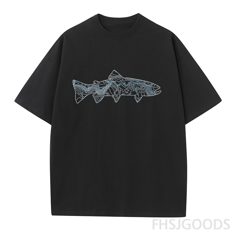 Green River Topographic Trout Unisex T-Shirt