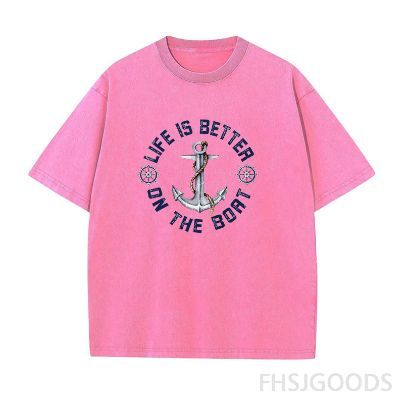 Life Is Better on The Boat Unisex Distressed T-Shirt