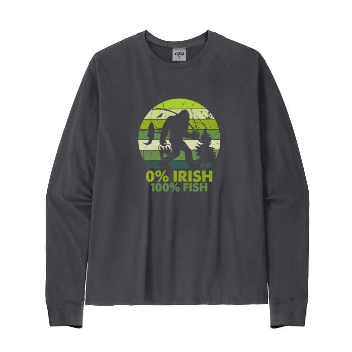 0% Irish 100% Fish Long Sleeve T-Shirt