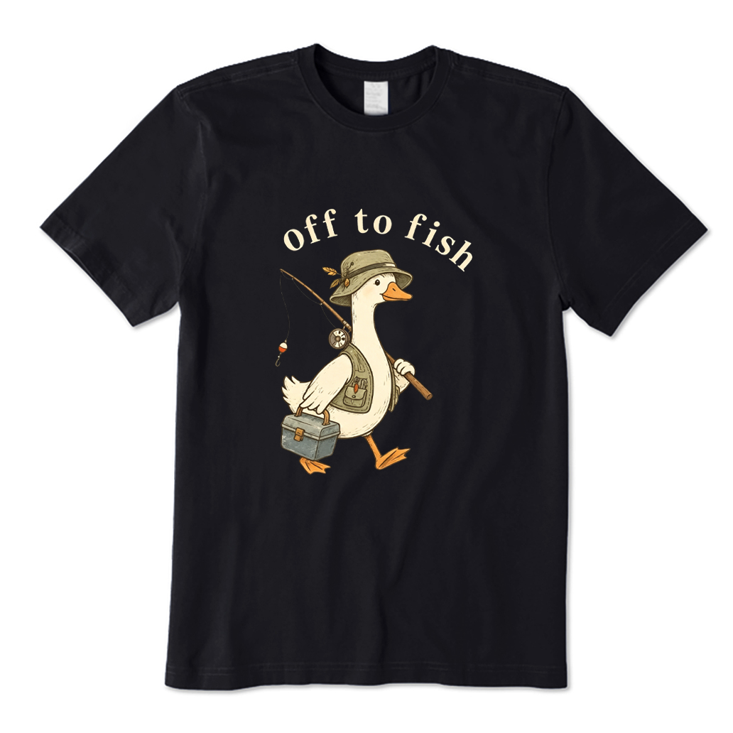 Goose Off To Fish T-shirt