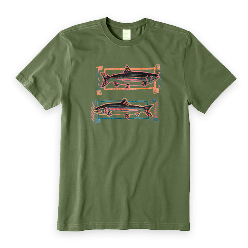 Vintage Neon Westport Washington Trout T-Shirt