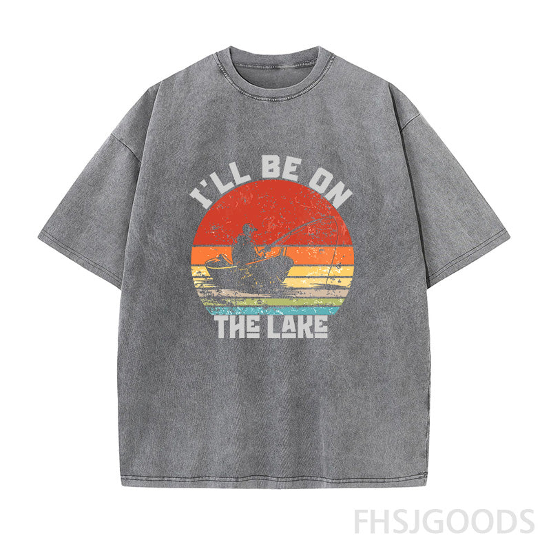 Funny Fishing Unisex Distressed T-Shirt