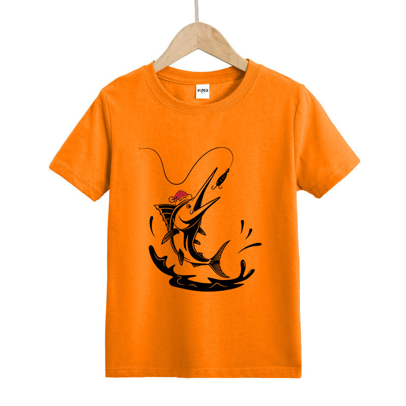 Santa Fish Kid's T-Shirts