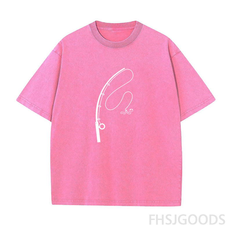Fishing Unisex Distressed T-Shirt