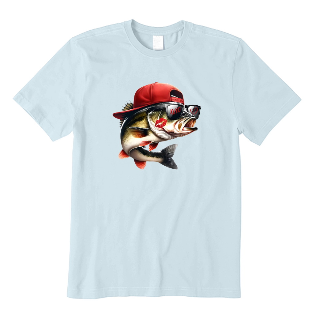 Kissing Fish Hat T-shirt