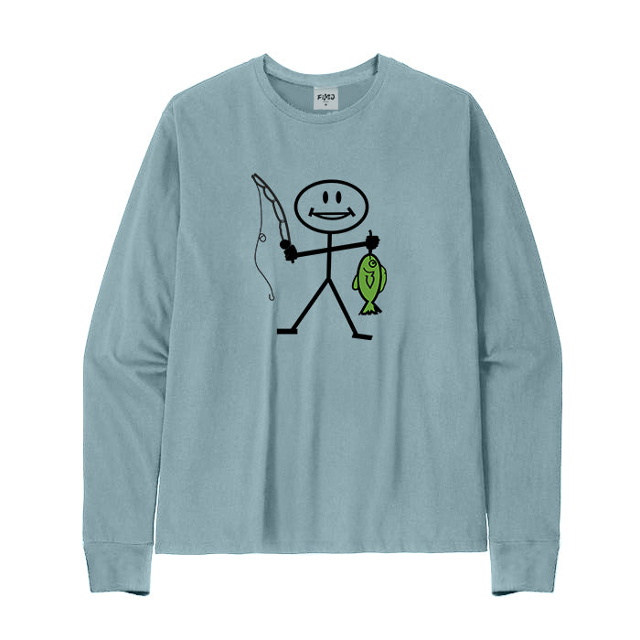 HAPPY FISHING Long Sleeve T-Shirt
