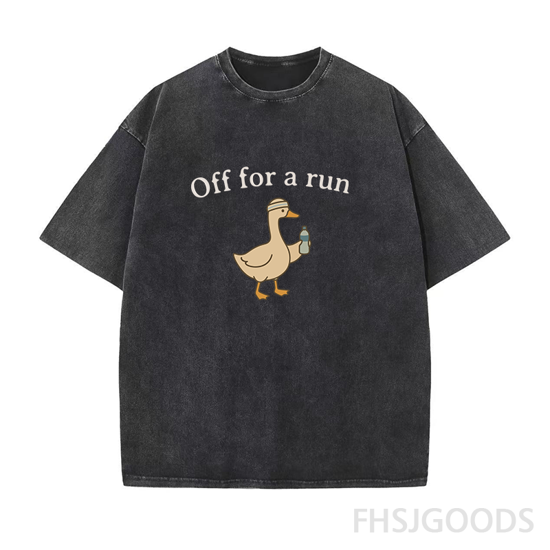 Off for A Run Unisex Distressed T-Shirt