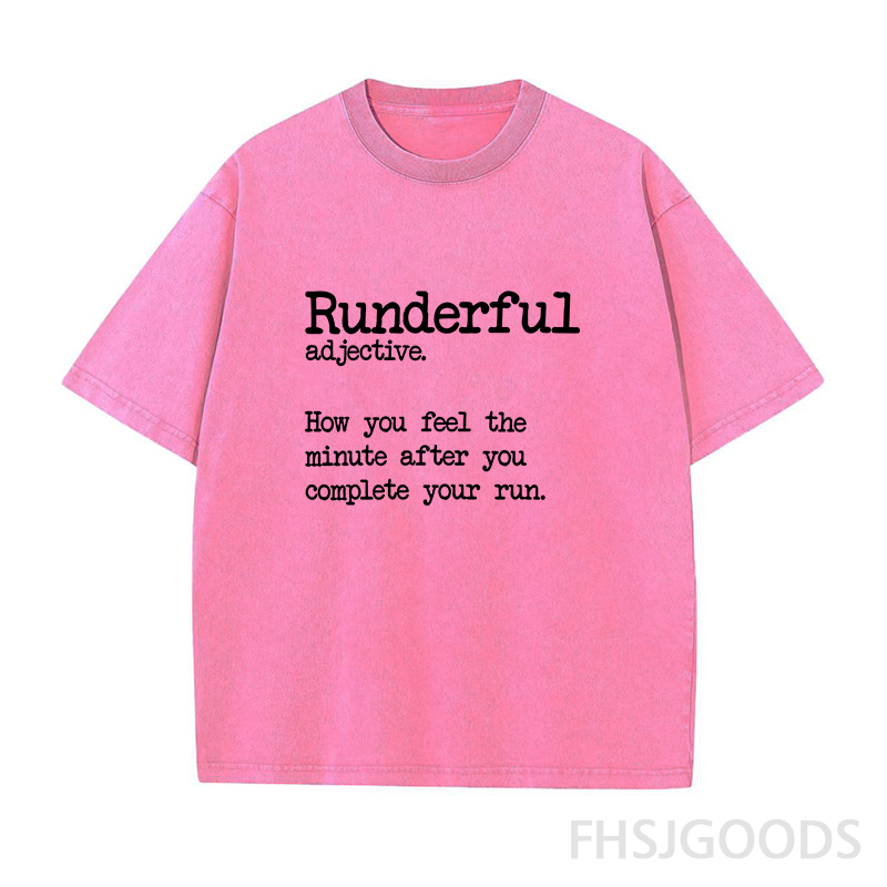 Funny Running Unisex Distressed T-Shirt