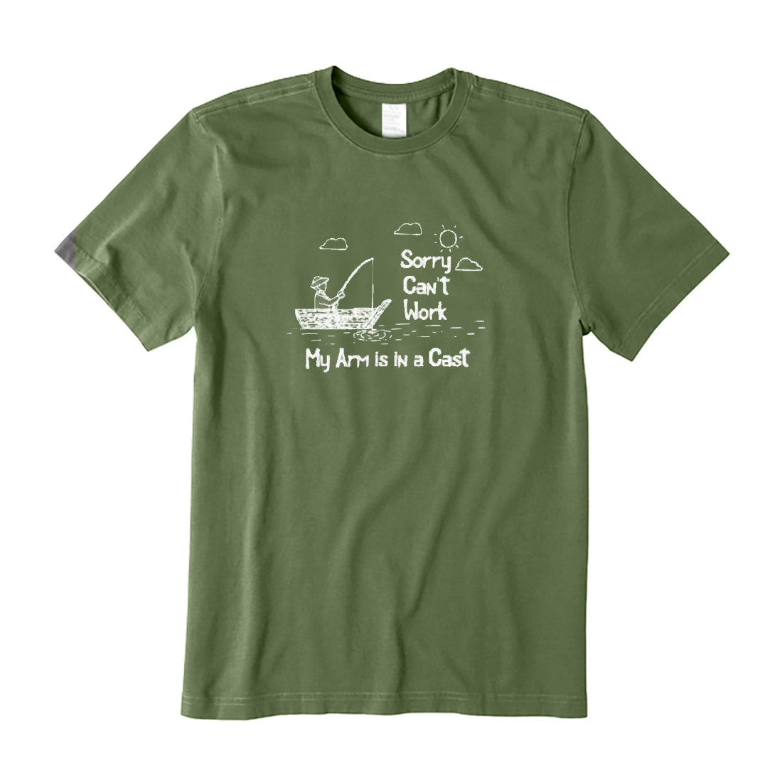 Sorry Can't Work My Arm Is in a Cast T-Shirt