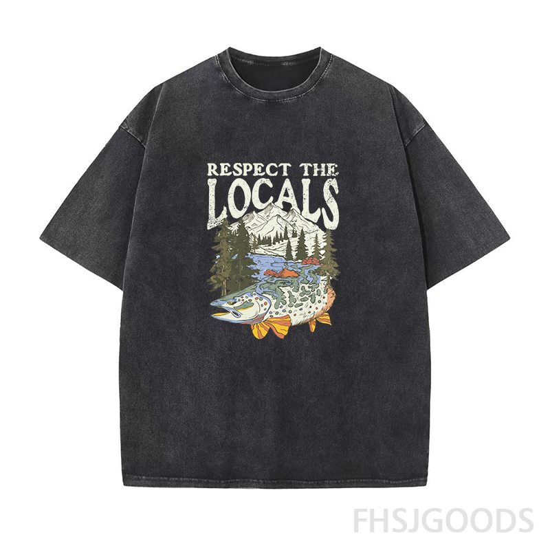 Respect The Locals Unisex Distressed T-Shirt