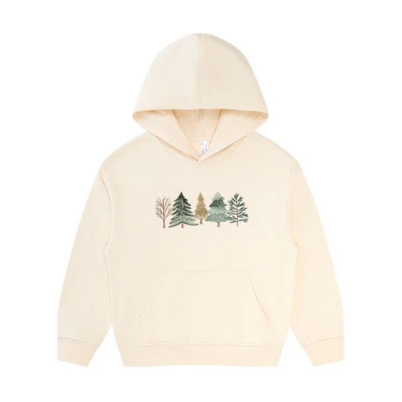 Merry and Bright Trees Kid's Hoodie