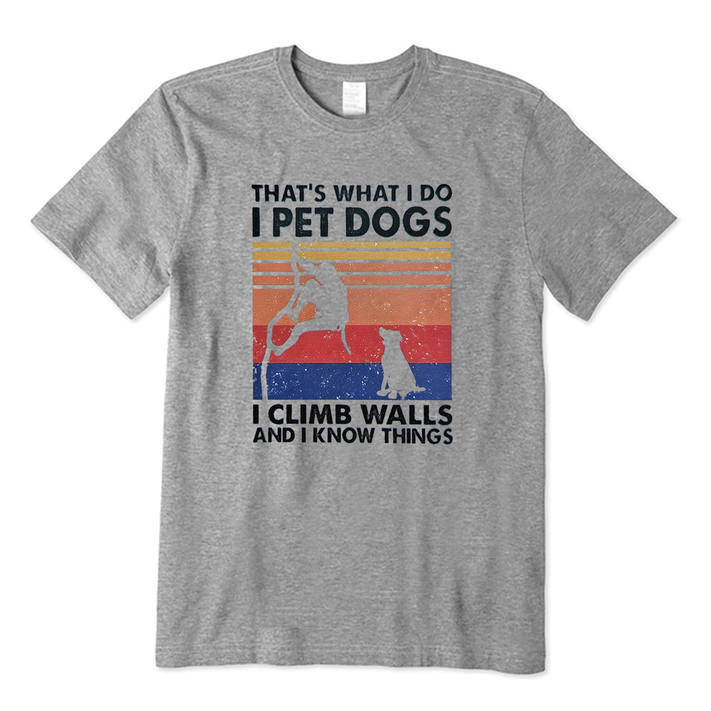 Rock Climbing Dog Lover T-Shirt