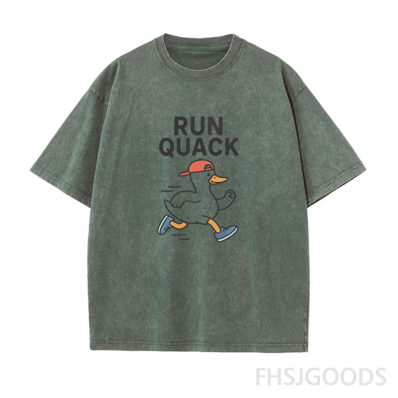 Silly Goose Running Unisex Distressed T-Shirt