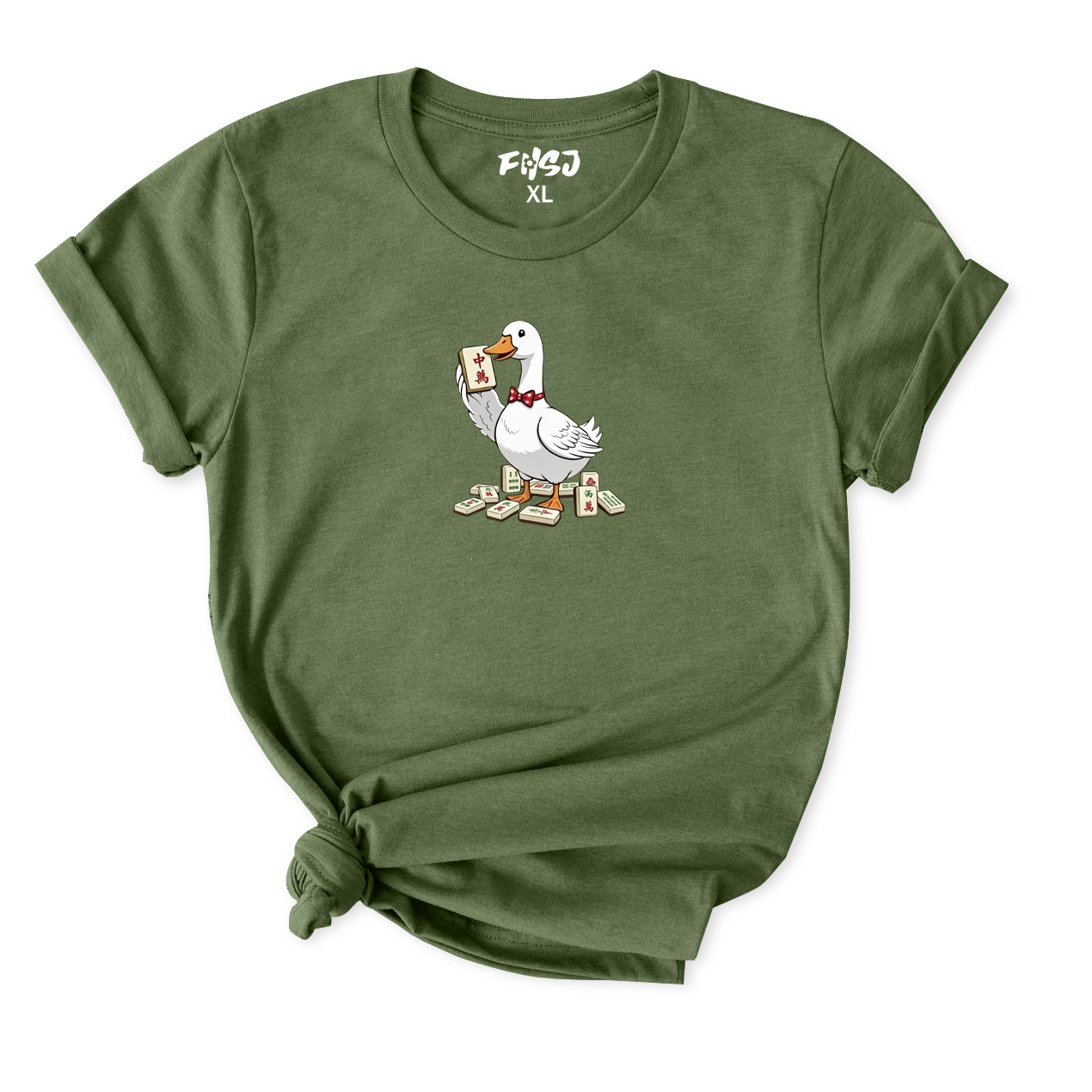 Goose Mahjong Player T-Shirt for Women