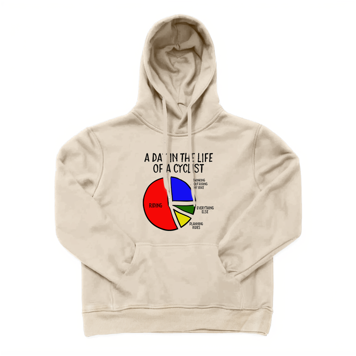 A Day in The Life of A Cyclist Hoodie