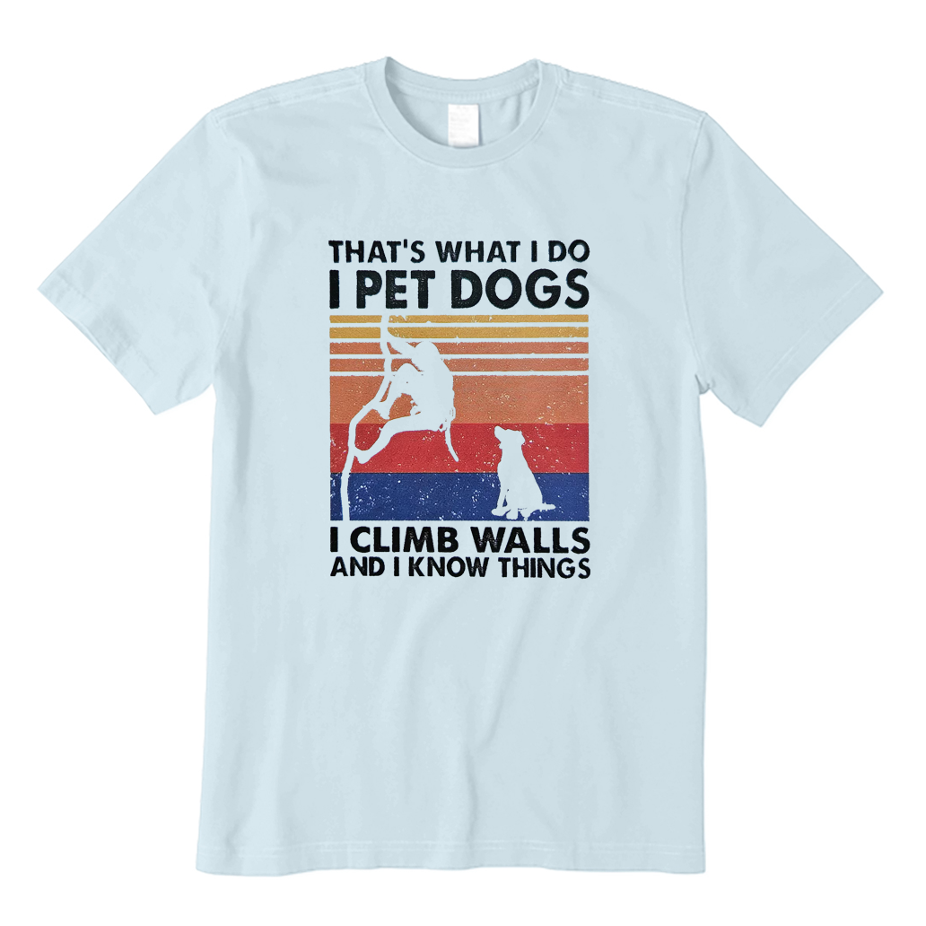 Rock Climbing Dog Lover T-Shirt