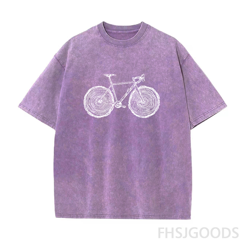 Cycling Unisex Distressed T-Shirt