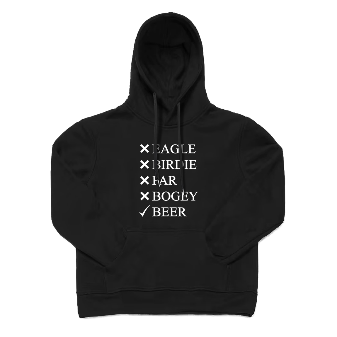 Eagle Birdie Par Bogey Beer Hoodie