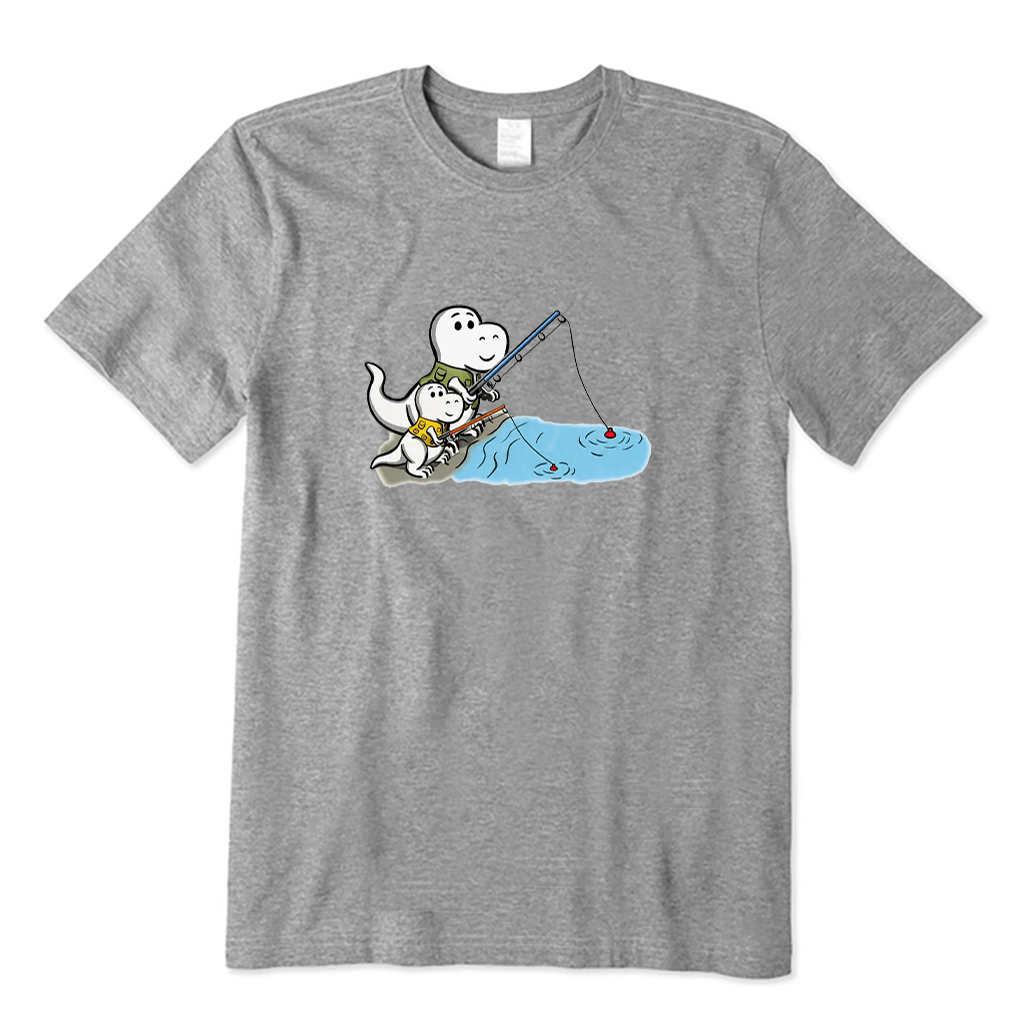 Dinosaur Fishing Day T-shirt