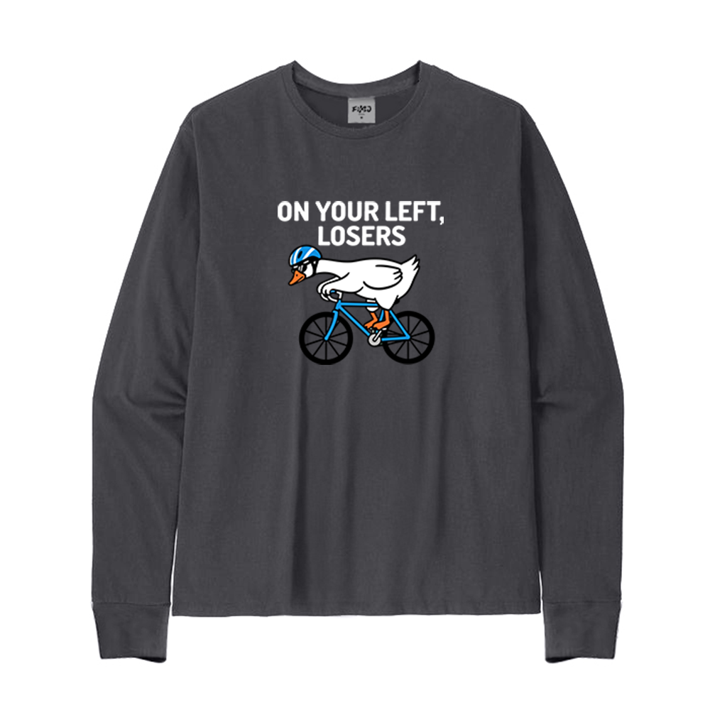 On Your Left Losers Cycling Long Sleeve T-Shirt