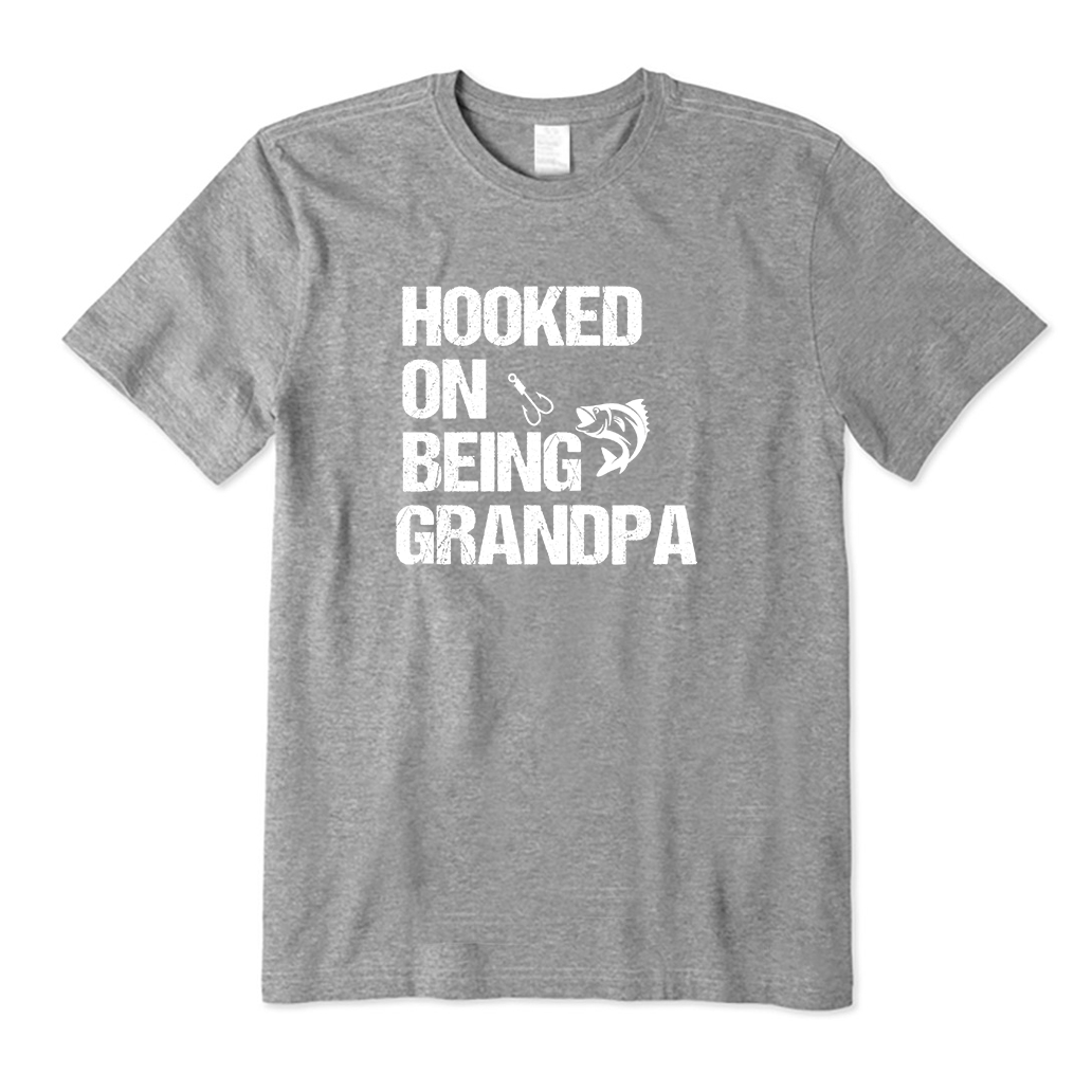 Hooked on Being Grandpa T-Shirt
